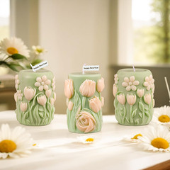 Tulip Flower Cylinder Flower Resin Mold – Resin Casting Silicone Molds for Home