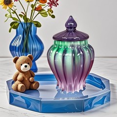 Jar Resin Mold with Lid, Candle Holder Molds, Jewelry Storage Box Silicone Mold