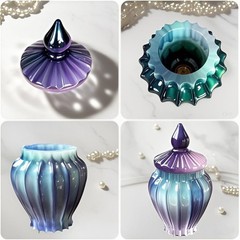 Jar Resin Mold with Lid, Candle Holder Molds, Jewelry Storage Box Silicone Mold