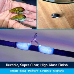 200g UV Resin Kit Clear Gloss Fast Cure Craft Jewelry Making Waterproof