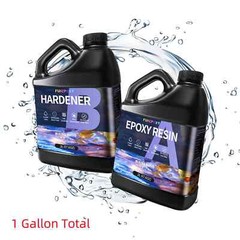 Crystal Clear Tumbler Epoxy Resin 1 Gallon Kit – Mixing 1:1 Ratio By Volume