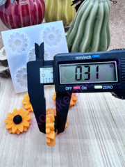 SUN FLOWERS silicone mold size medium for Fondant-Resin-Clay-Candy-handcrafts