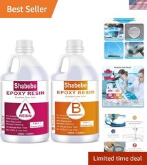 Durable Crystal Clear 2 Gallon Epoxy Resin – Perfect for River Tables & Molds
