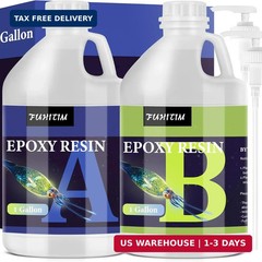 Epoxy Resin 2 Gallon – Crystal Clear Epoxy Resin Kit – Self-Leveling, High-Gloss