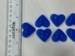 Set of 10 Silicone Heart Inlays For Resin