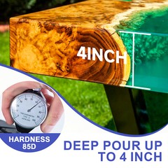 3 Gallon Deep Pour Epoxy Resin 2:1 Mix 2–4 Inch River Table Casting