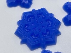 Set of 11 Silicone Snowflake Resin Inlays