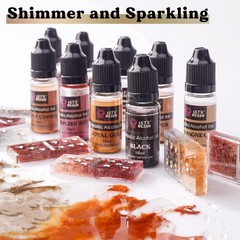Metallic Alcohol Ink Set-24 Colors Metal Color Alcohol Based Resin Ink, High …