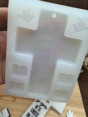 Bible verses LUKE 2:11 MATTHEW 12/21 cross handmade silicone mold for crafts