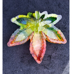Handmade Multicolor Resin Leaf-Shaped Craft Mold