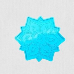 Silicone Mold Six-word Mantra Creative Coaster Crystal Low-level Mold Epoxy Resi