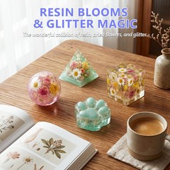 Epoxy Resin Kit for Beginners, Resin Kit with Molds, 8OZ Epoxy Kit with 12-Co…