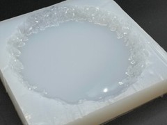 Lg 5 oz Volume Silicone Crystal Edged Tapered Coaster Mold