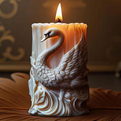 Swan Animal Cylinder Molds Silicone Wave Spiral Candle Mold – Silicone Resin Cas