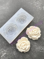 Roses silicone mold for Fondant-Resin-handcrafts-polymer clay- size 1.41″ round