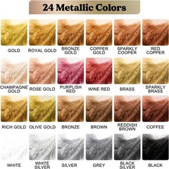 Metallic Alcohol Ink Set-24 Colors Metal Color Alcohol Based Resin Ink, High …