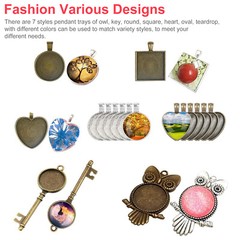 35pcs Resin Casting Silicone Molds Epoxy Pendant Mould Kit Jewelry Making Craft