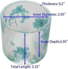 Cylinder Resin Plant Mold 2 Pack 3.33 Inches Tall Silicone Molds