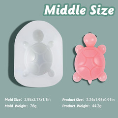 Turtle Taba Squishy Molds Kit- 3 Sizes (Large/Medium/Small) Turtle Molds for Mak
