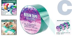 108 Feet Silicone Epoxy Resin Tape – Heat-Resistant Craft Solution