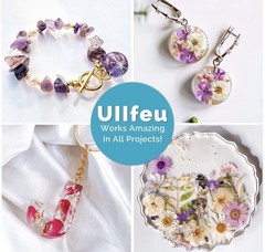 ULLFEU UV Resin 1000g Bulk No Odor Upgrade Clear UV Epoxy Resin Hard Fast Cure