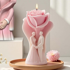 Couple Love Cylinder Molds Silicone Wave Spiral Candle Mold – Silicone Resin Cas