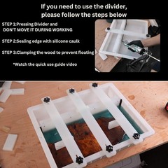 Large Epoxy Resin Mold Adjustable River Table 47×19.5x3in Plastic No-Seal