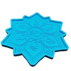 Silicone Mold Six-word Mantra Creative Coaster Crystal Low-level Mold Epoxy Resi