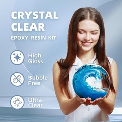 Epoxy Resin – Self leveling, easy mixing, crafts, coatings, clear – Gallon 68OZ