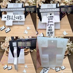 Bible verses LUKE 2:11 MATTHEW 12/21 cross handmade silicone mold for crafts