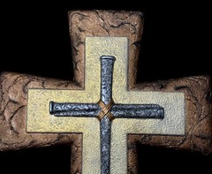 Handmade Cross Three Levels With Nails Mold For Resin