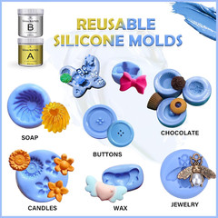 Silicone Putty – 2.5 Lb Flexible Silicone Mold Making Kit for Reusable Silicone