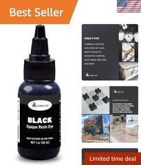 Liquid Color Dye Black – 1 oz, Highly Concentrated, Versatile for Resin & Art…