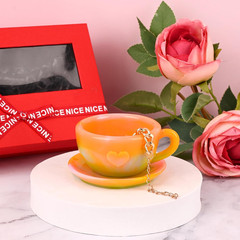 Molde resina taza cafe y vela silicona para arte epoxi decoracion joyeria DIY