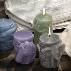 Wolf Cylinder Silicone Mold Resin Mold Animal Candle Mold Animal Soap Wax Candle