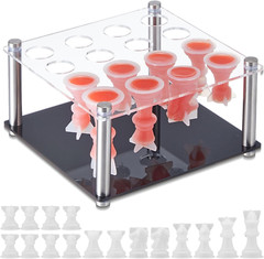 Chess PC DIY Kit Include 1 Chess PC Holder and 16 Chess Molds for Epoxy Resin
