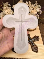 Double Cross handmade silicone mold for crafts