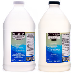 Epoxy Resin Crystal Clear Coating General Purpose Bar Tabletop – 1 Gallon Kit