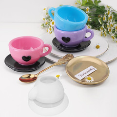 Molde resina taza cafe y vela silicona para arte epoxi decoracion joyeria DIY