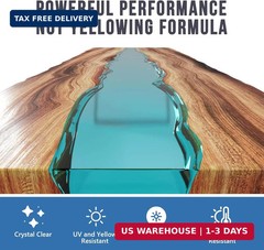 Epoxy Resin 2 Gallon – Crystal Clear Epoxy Resin Kit – Self-Leveling, High-Gloss