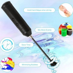 Epoxy Resin Mixer Rechargeable Powerful Slow Motor Electric Stirrer Accessories