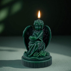 Baby Wing Angel Cylinder Molds Silicone Wave Spiral Candle Mold – Silicone Resin