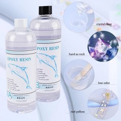1:1 Clear Epoxy Resin Kit Crystal Casting Art Resin DIY Jewelry Craft Set