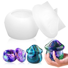 DIY Silicone Resin Casting Mold Mushroom Storage Box Epoxy Craft Moulding Tool