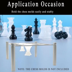 Metal Holder for Chess Molds, Silicone Molds Accessories for DIY Game Kit, St…