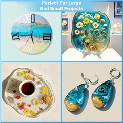 Epoxy Resin 1 Gallon Kit with Pump High Glossy Food 1 GALLON, Crystal Clear