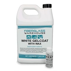 White Gel Coat – 1 Gallon Waxed with 2oz Catalyst, Repairs, Composite Coating