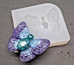 Handmade BUTTERFLY diamond pendant U-mold-MOLD ONLY-