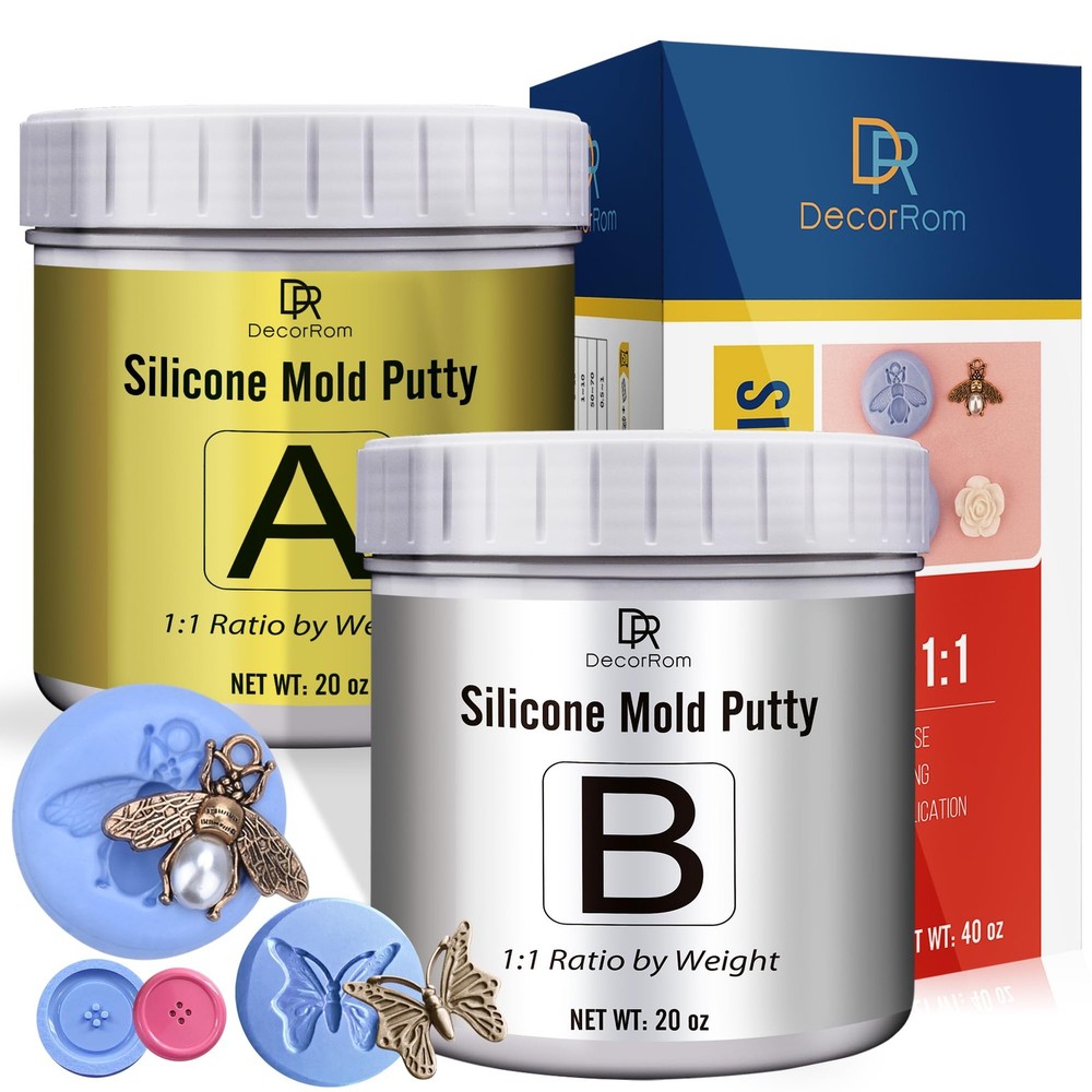 Silicone Putty – 2.5 Lb Flexible Silicone Mold Making Kit for Reusable Silico…