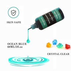 Ocean Blue Liquid Epoxy Resin Dye Colorant Pigment 60ml Translucent